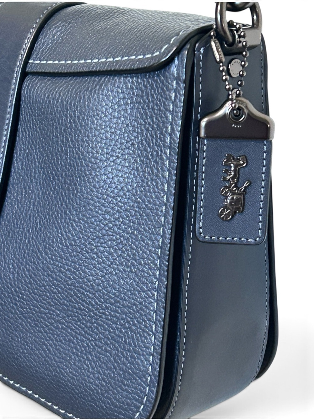 COACH 1941 Page 27 Pebble and Smooth Glovetanned Leather Shoulder Bag - Picture 2 of 14